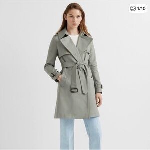 Club Monaco Off White Trench Coat